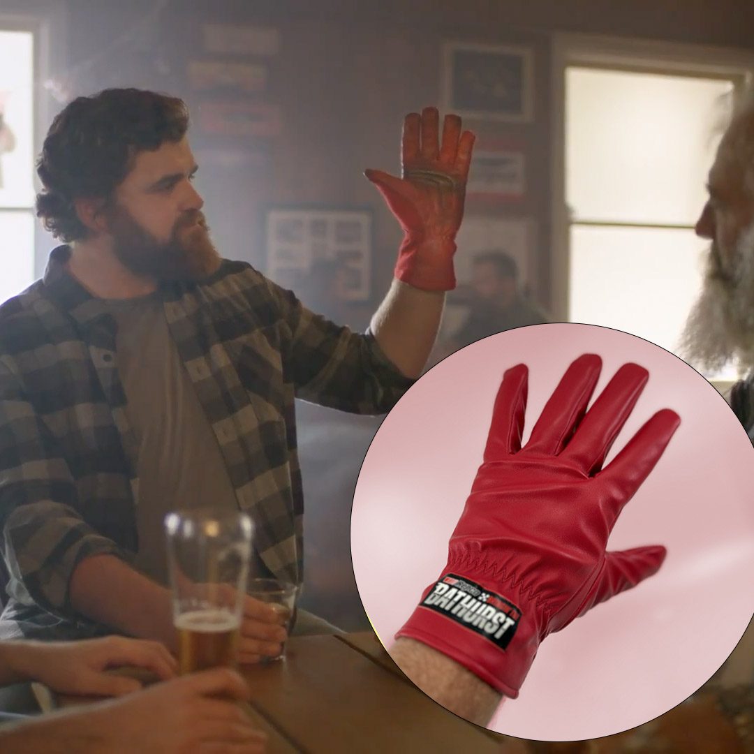 Branded gloves